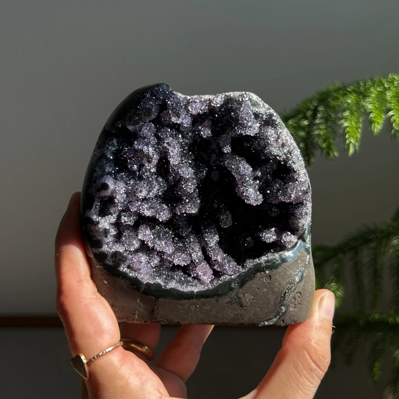 Geode di Ametista Nera